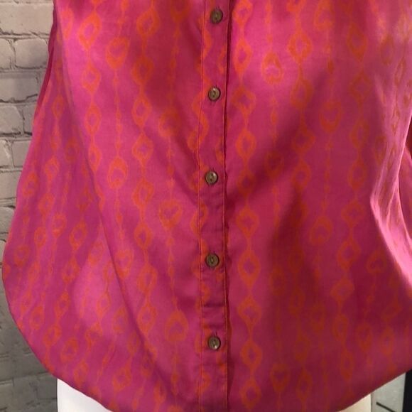 Gap pink orange print top - Picture 3 of 8